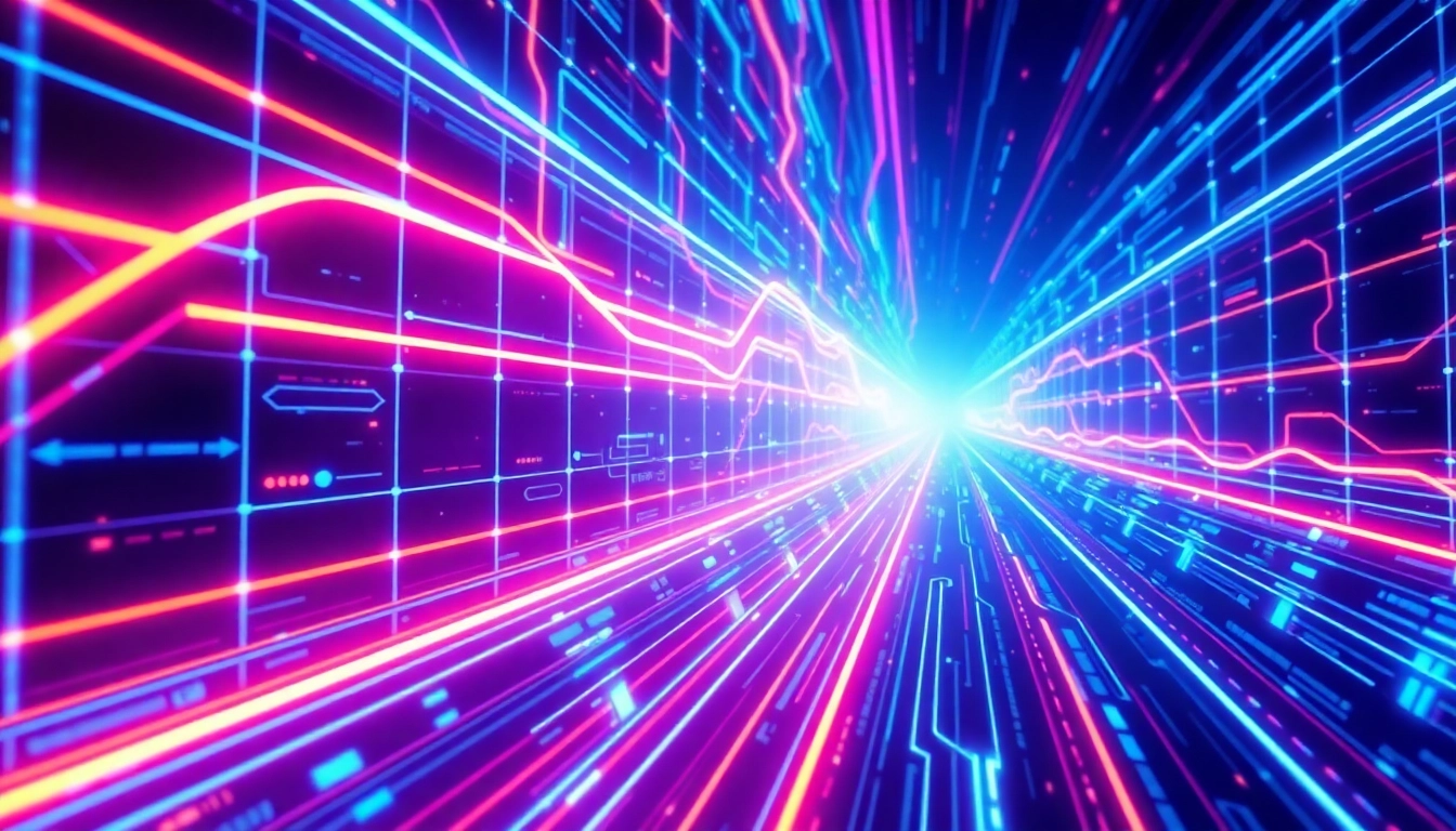 Visual representing tron energy with glowing blockchain nodes and digital flow for secure transactions.