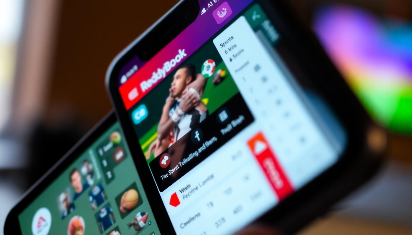 Reddybook online betting app interface showcasing live sports odds and easy navigation for users in India.
