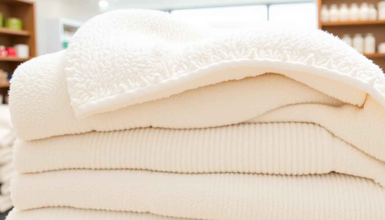 Professional textile supplier showcasing premium combed Terry towels, emphasizing softness and quality for commercial buyers.
