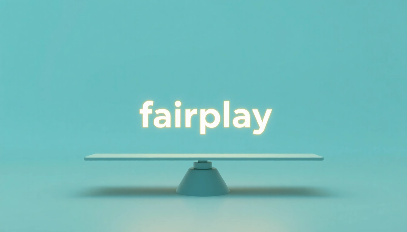 Fairplay logo highlighting fairness and integrity in digital decision-making with modern design.