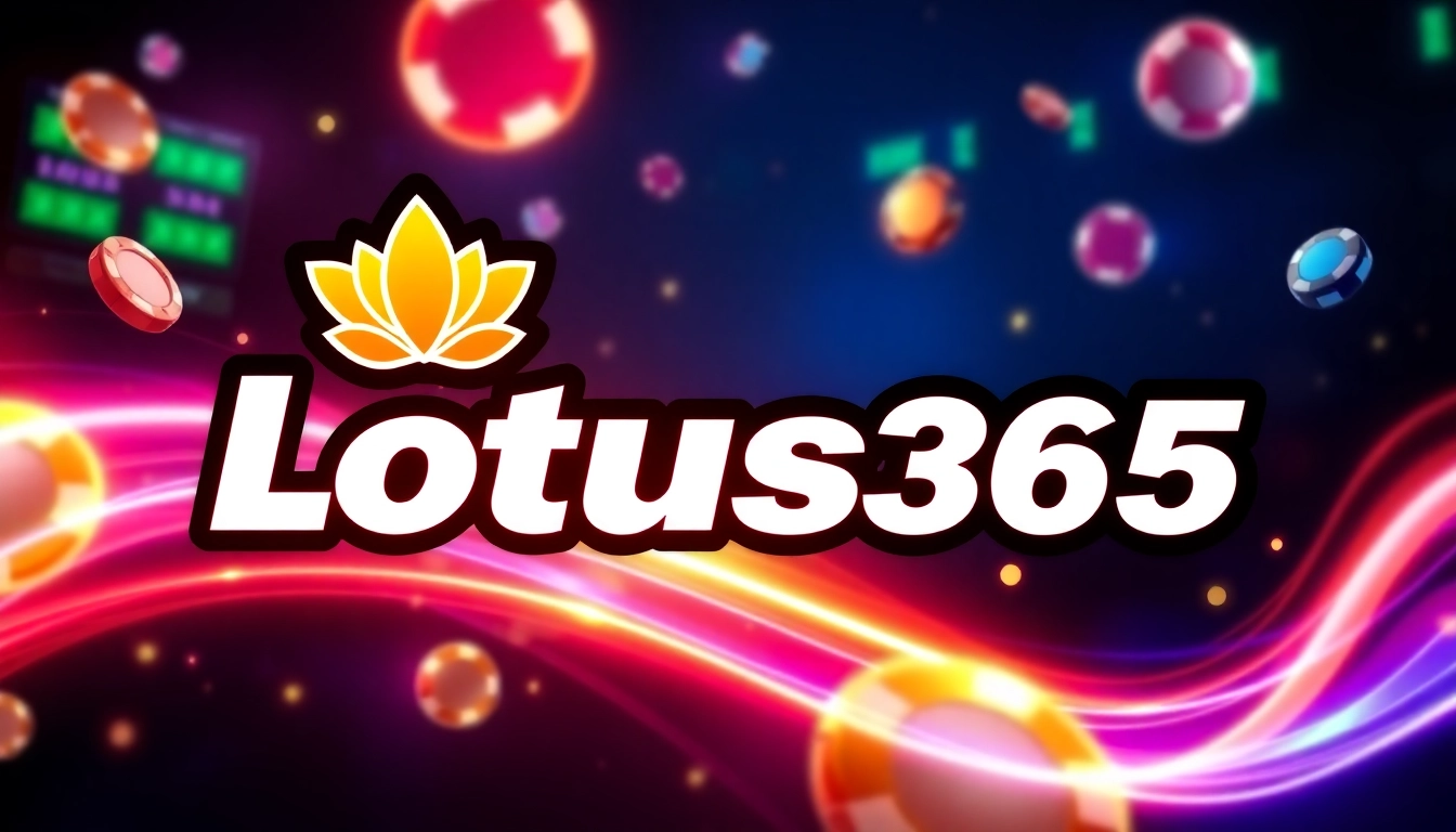 Lotus365 branding with betting icons and digital gaming imagery showcasing a trusted gaming platform for Indian users.