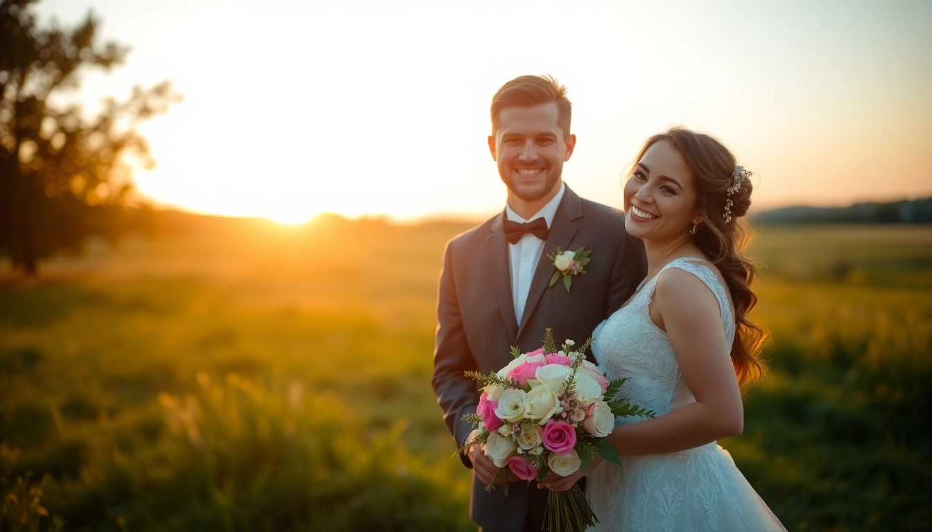 Professional eskuvoi fotozas captures joyful couple outdoor moment with natural light for